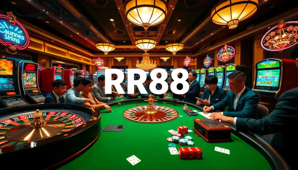 Experience the thrills of RR88 online gambling with exciting roulette and vibrant slot machines.