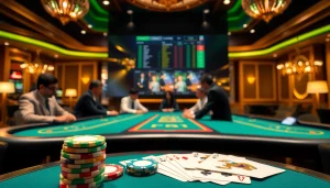 Experience the thrill of goo99 at a professional poker table surrounded by colorful chips and cards.