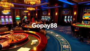 Experience the thrill of registering with Gopay88 Daftar in a vibrant casino atmosphere filled with exciting games.