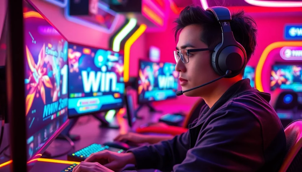 1win demo ilə oyun oynayaraq mütəxəssis oyunçunun dinamik görüntüsü.