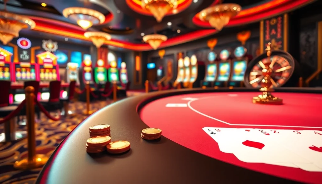 Experience the thrilling world of trang chủ s666 with vibrant casino visuals and exciting gaming elements.