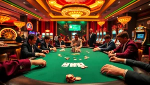 Get ready to win at the stylish poker table in this vibrant scene from https://rr88.navy/.