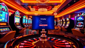 Experience the thrill of onicplay login with dynamic casino visuals and engaging gaming elements.