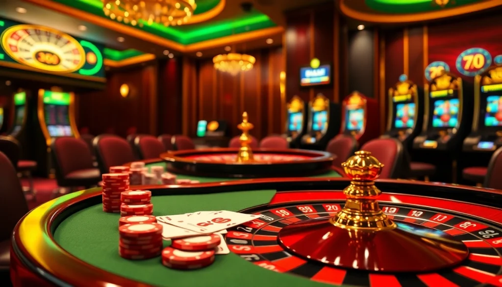 Experience the thrill of online gambling with https://gk88.in.net/ showcasing a vibrant casino scene.