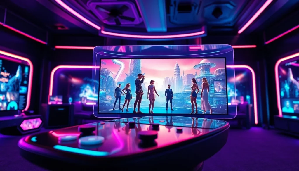 Interactive AI porn games scene showcasing vivid graphics and gaming elements.