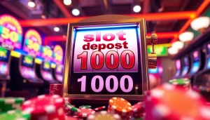 Menangkan slot deposit 1000 dengan mesin slot berwarna-warni dan keceriaan kasino.