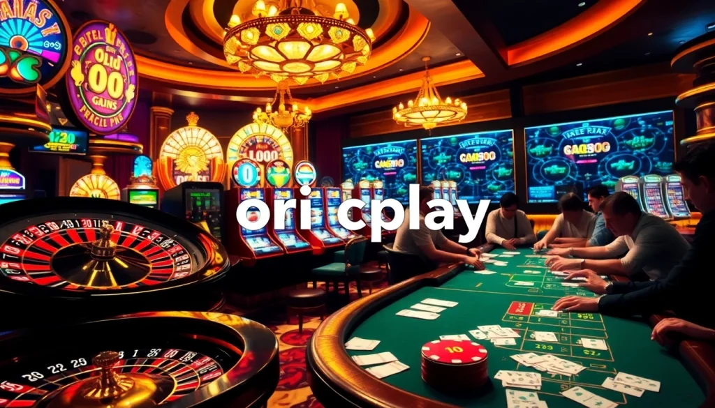 Experience thrilling gameplay at onicplay with vibrant slot machines and roulette action.