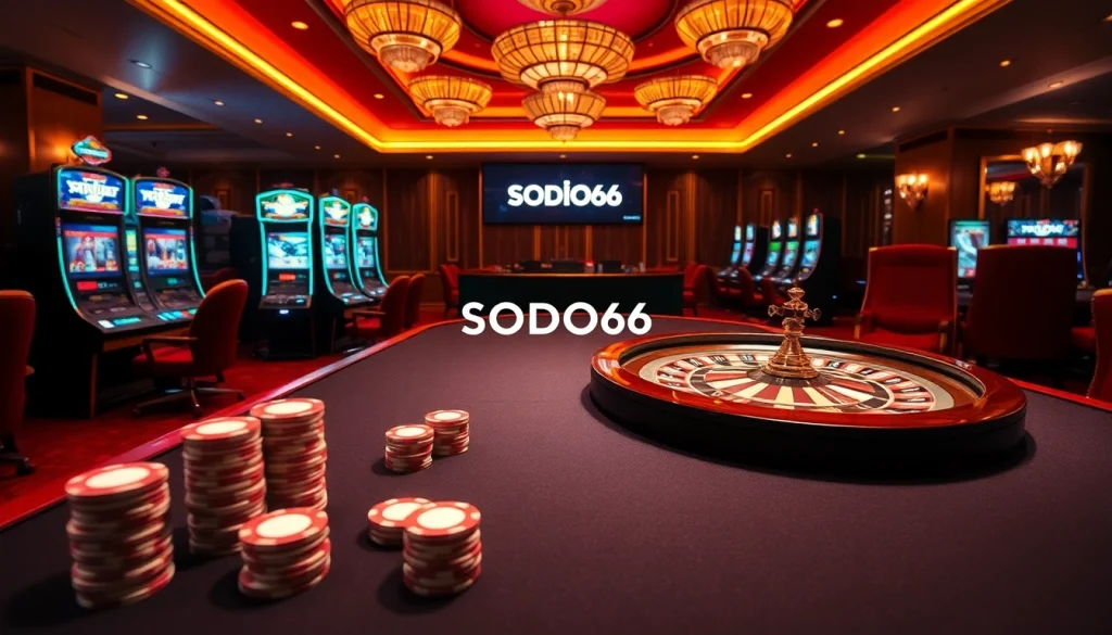 Experience the thrill of winning at SODO66 Casino, featuring immersive gaming tables and exciting slots.