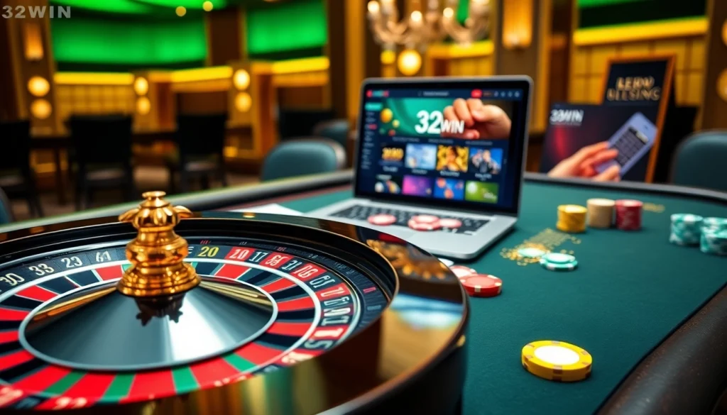 Experience online gaming at https://32win.capital/ with vibrant casino visuals and live gaming action.