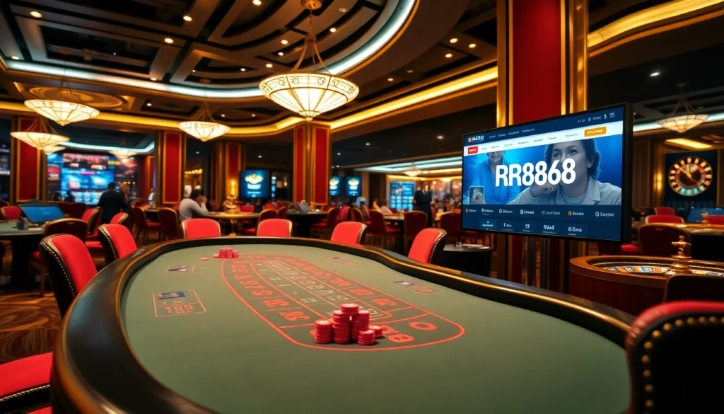 Experience thrilling gameplay at https://rr88me.com/ with vibrant casino tables and exciting betting action.