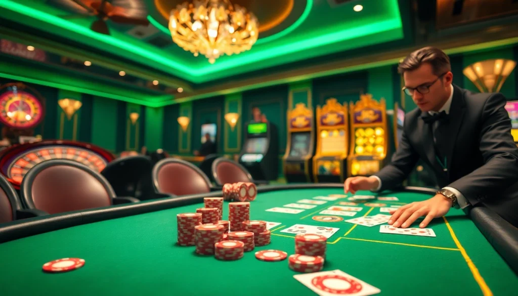 Experience the thrill of high-stakes poker at 32win with luxurious casino visuals.