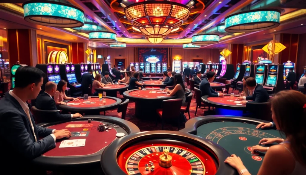 Engage in thrilling gameplay at 6rwin55 com with vibrant casino table games and an exciting atmosphere.