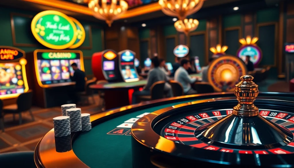 S88bet players enjoying an exciting online gambling experience at a luxurious casino