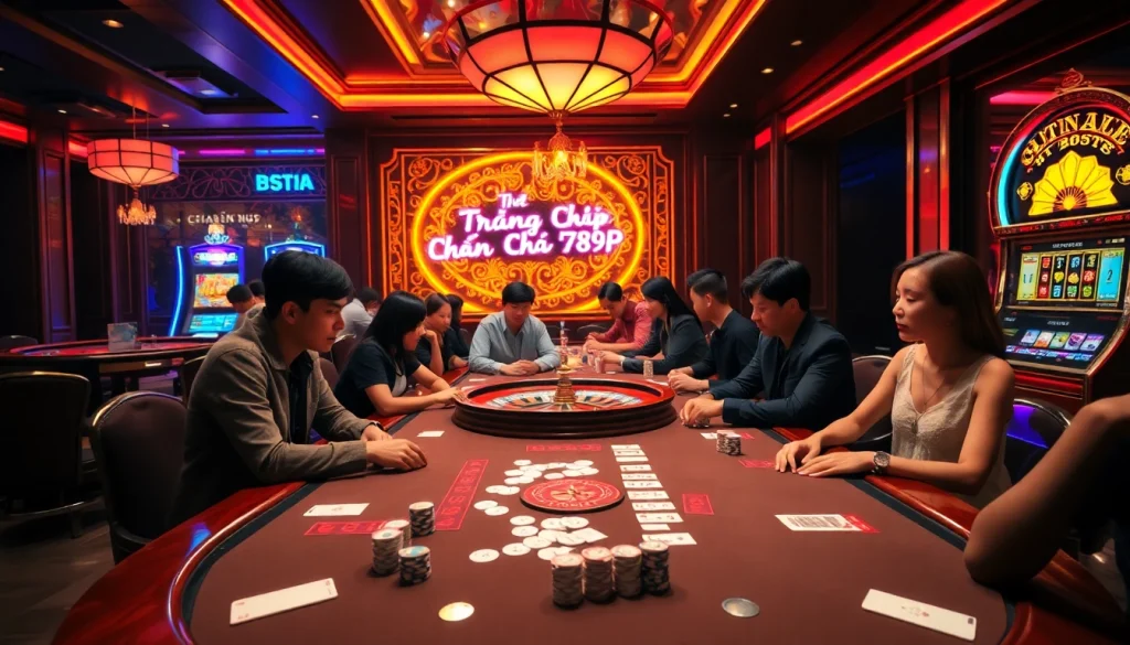 Experience the thrill of gambling at Trang chủ 789P with a vibrant casino scene.