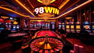 Experience the excitement at 98WIN casino with its vibrant gaming atmosphere and luxury.
