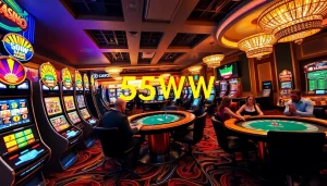 Experience the excitement of 55WW with engaging casino games and lively graphics.