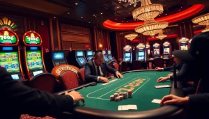 Players strategizing their bets at a luxurious casino table, embracing the thrill of 789K gameplay.