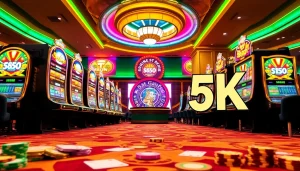 Nikmati aksi slot depo 5K yang mendebarkan di kasino yang meriah.