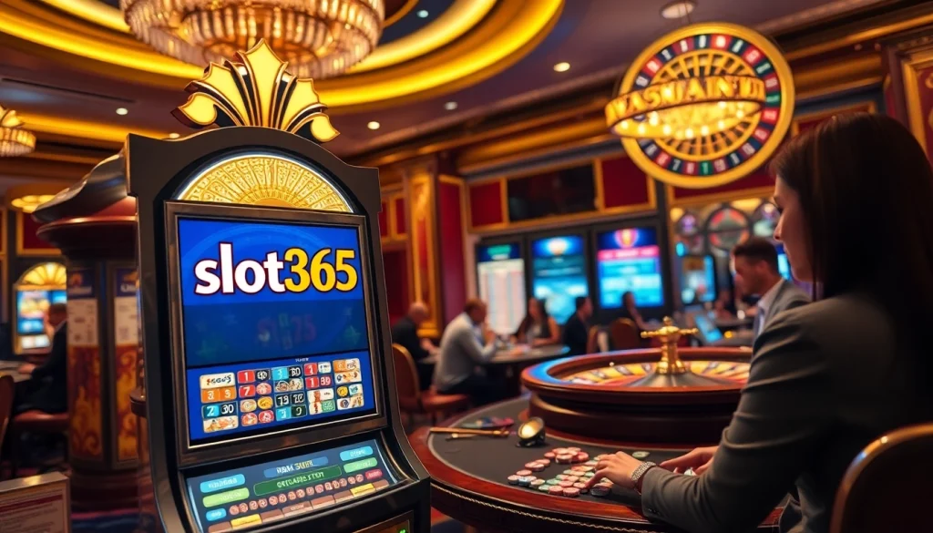 Spark excitement at slot365 with vibrant casino games and players enjoying the thrill.