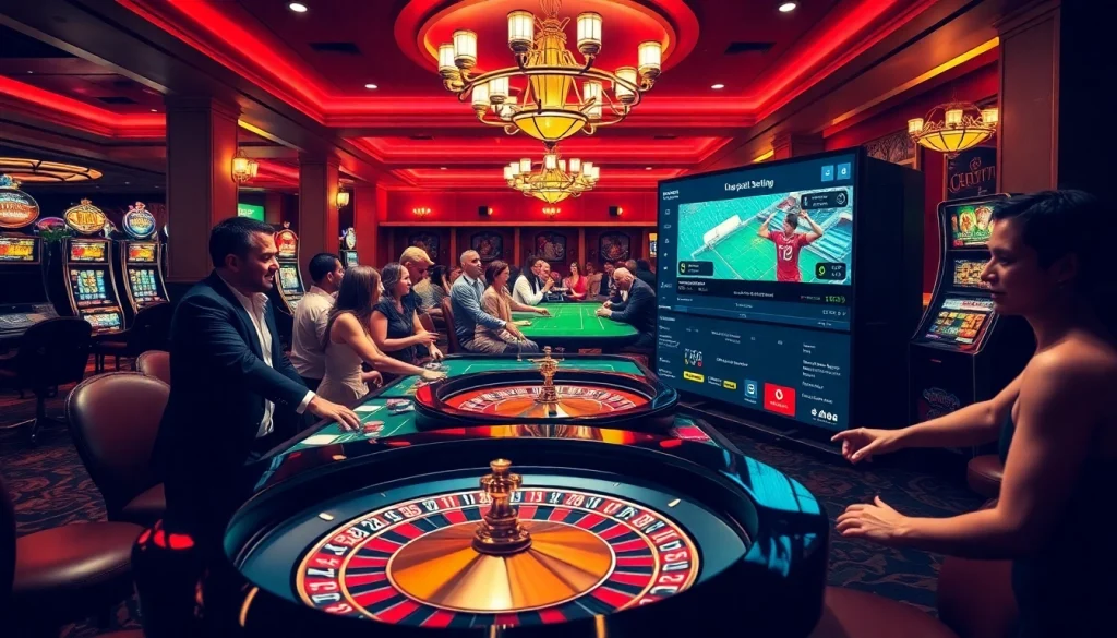 Experience the thrill of betting at https://vaoluoitv.it.com with vibrant casino visuals and excited players.