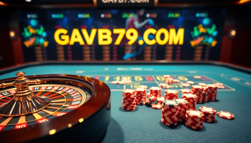 Experience professional online gambling at GAVB79.COM with exciting live betting and poker scenes.