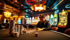 Experience thrilling gameplay at the hidden wiki official casino with professional poker tables and vibrant slot machines.