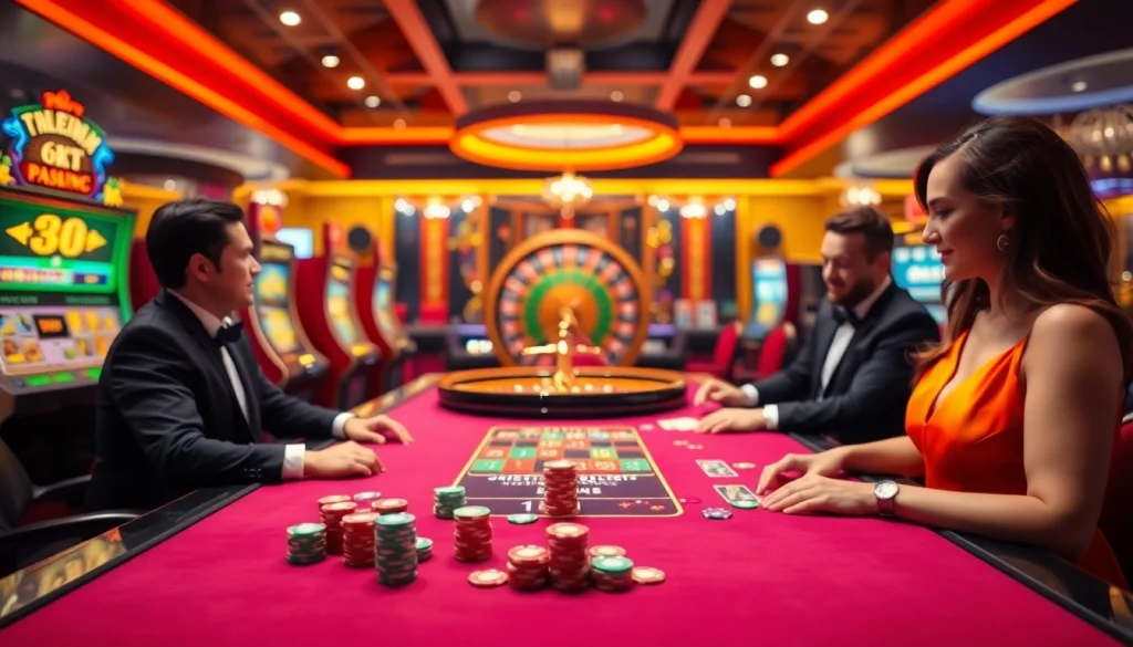 Experience the excitement of 6FF with vibrant casino games and engaging dealers.