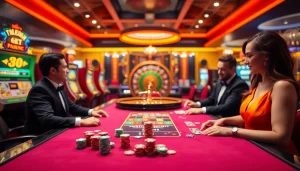 Experience the excitement of 6FF with vibrant casino games and engaging dealers.