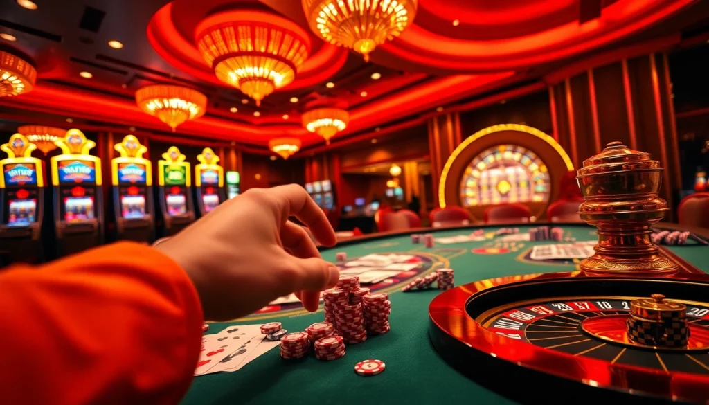 Experience the high-stakes excitement at ONE 88 casino tables with luxurious cards and chips.