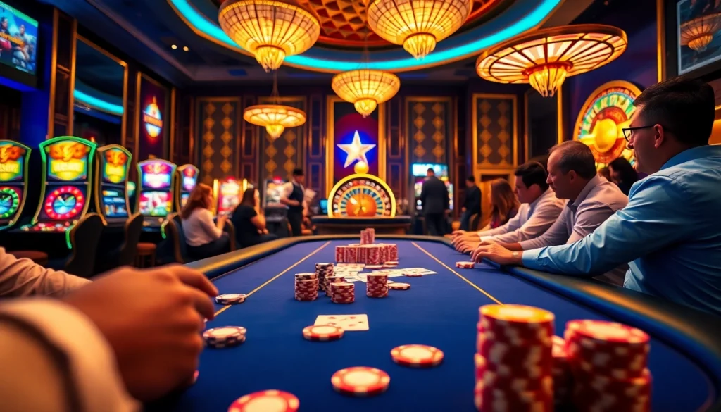 Vivez l'excitation du casino en ligne avec du poker à enjeux élevés et des machines à sous vibrantes.