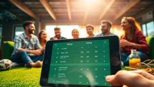 Football betting interface on https://keonhacai.study/ with fans enjoying the game.