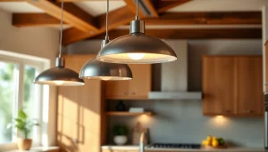 Illuminate your space with stylish island light fixtures enhancing a modern kitchen.