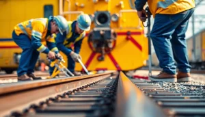 Emergency Railroad Repair Services team efficiently addressing urgent track issues.
