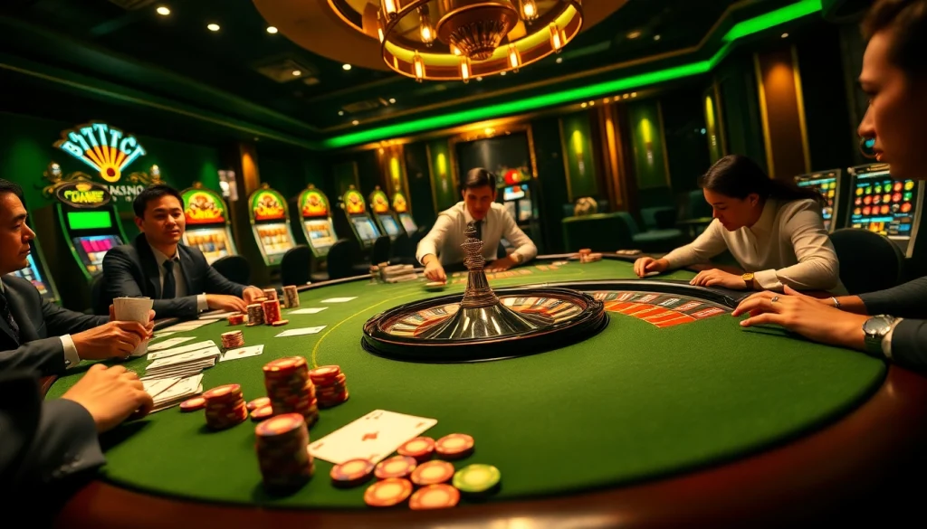 Experience vibrant casino excitement with https://9789bet.com/ showcasing a thrilling poker game atmosphere.
