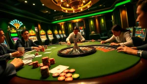 Experience vibrant casino excitement with https://9789bet.com/ showcasing a thrilling poker game atmosphere.