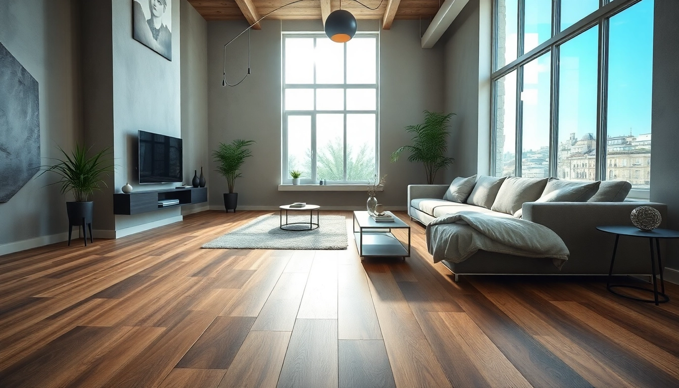 Showcasing beautiful vinyl flooring in a modern living space with natural light.