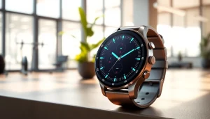 Stay fit and stylish with the Finesse Smart Watch showcasing its sleek design and features.