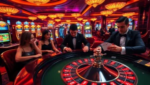 Experience high-stakes action at the sunwin casino, where players engage with roulette and poker, ensuring thrilling moments.