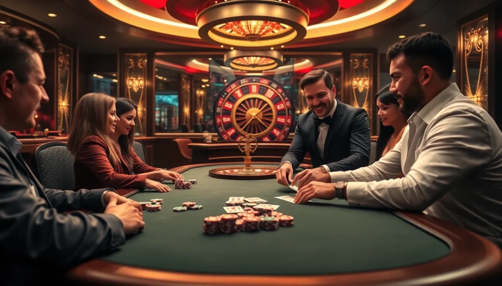 Engage in thrilling poker action at mm88.br.com with vibrant casino ambiance and professional dealers.