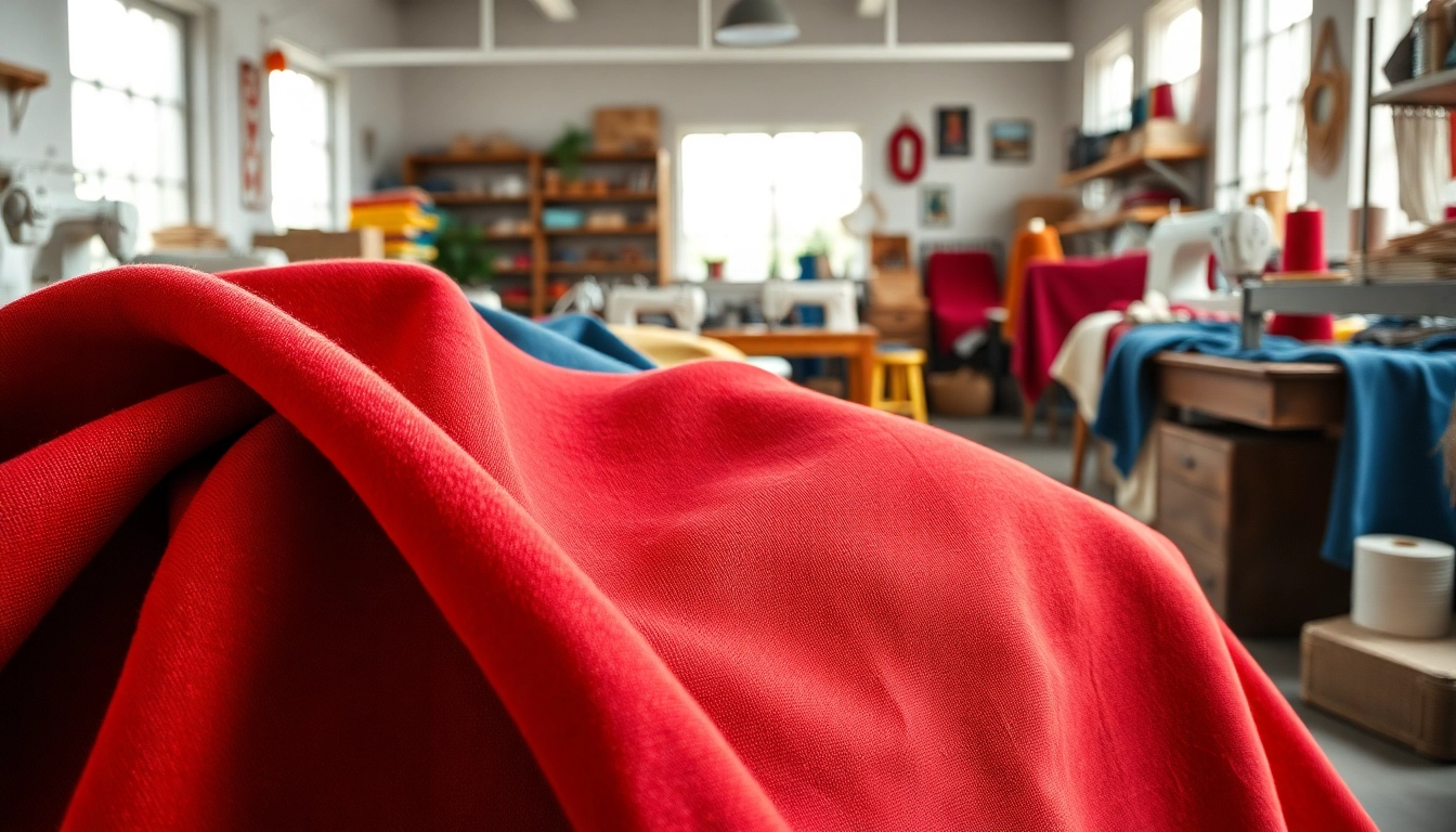 Koop canvas stof per meter in een stijlvolle inrichting met kleurrijke stoffen.