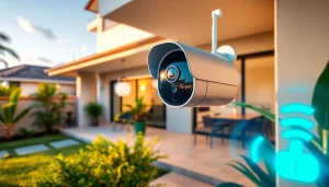 Instalación de Cámaras de Seguridad en Guanacaste, destacando un sistema de seguridad para el hogar moderno.