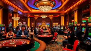 Experience NOHU52 gaming excitement with vibrant casino visuals and thrilling game action.