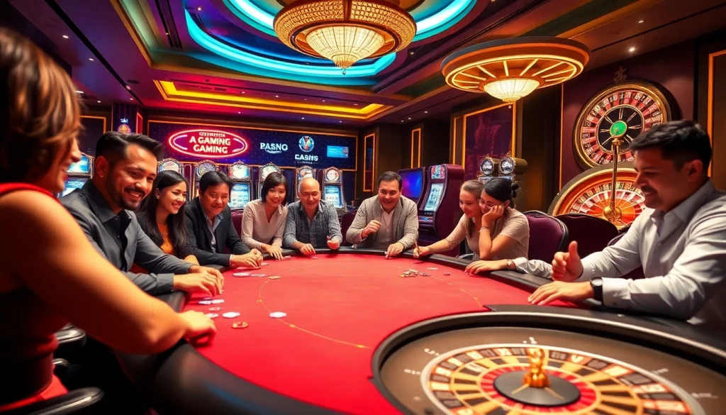 Experience the thrill of gaming with the kjc link at a luxurious casino poker table.