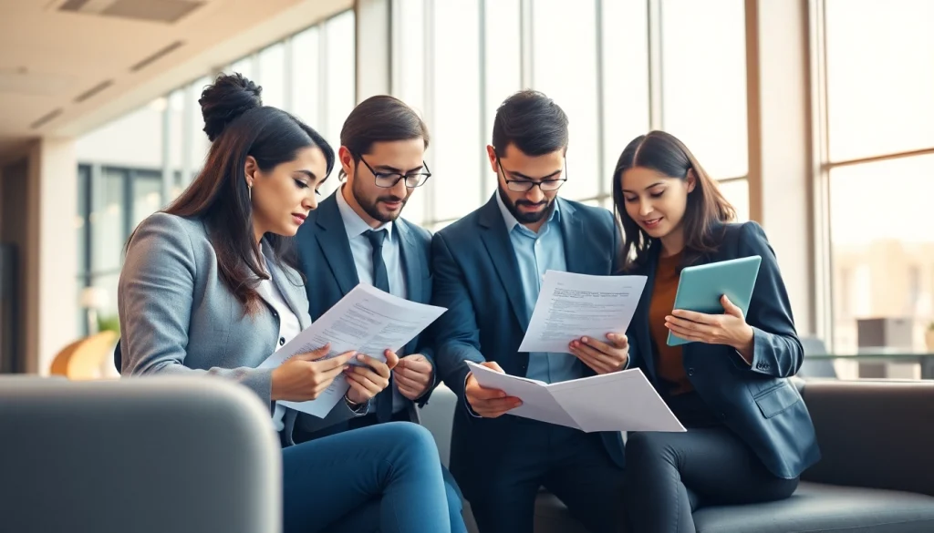 Maximize efficiency in Contract Management through team collaboration in a modern office setting.