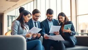 Maximize efficiency in Contract Management through team collaboration in a modern office setting.