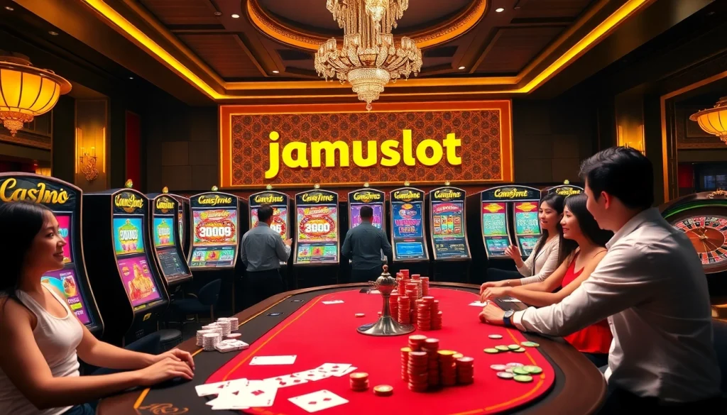 Experience the thrill of playing jamuslot with engaging slot machines and exciting casino action.