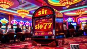 Slot777, mesin slot yang menarik di kasino, menciptakan suasana kemeriahan dan kesenangan.