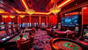 SC 88 players enjoying an exhilarating game night at a luxurious casino.