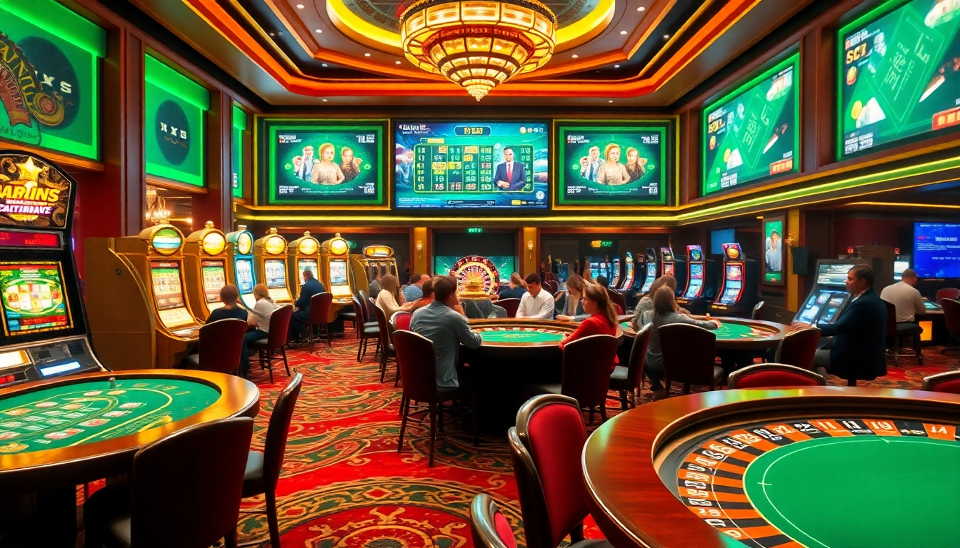 Participez à des expériences de casino en ligne passionnantes à des tables de luxe avec des machines à sous, du poker et de la roulette.