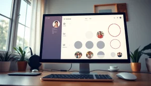 Circle photo cropping tool displayed on a computer screen, showcasing various options for creating round images.